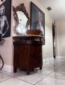 32" Onyx counter top Verdana Vessel Sink Bathroom Vanity