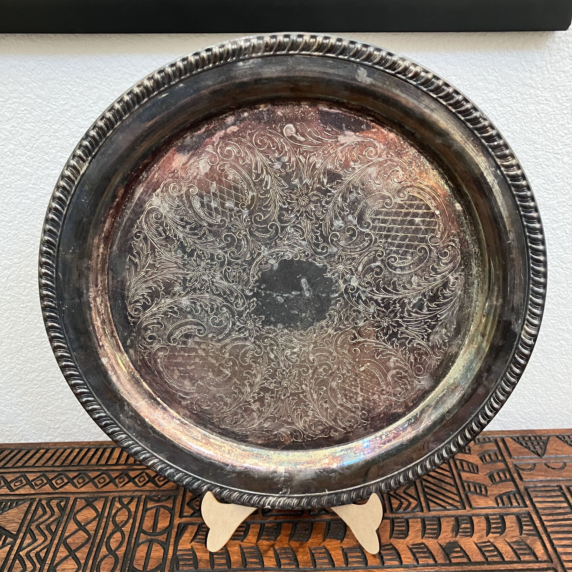 Leonard silver Platter