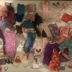 Barbie Doll Clothes & Accessories Lot Of 50+ Pieces