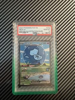 Bubble Mew PSA 10 NEW CERT 2024 Pokemon SV Paldean Fates Mew Ex Special Illustration Rare #232