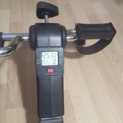 Under Desk Exercise Bike Pedal Exerciser Mini Stationary Cycle with Adjustable 