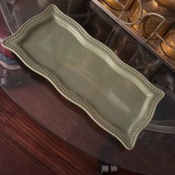 Princess House Pavillion Green Tray