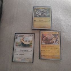 3 Pokemon Cards 