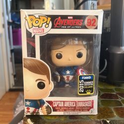 Funko Pop Captain America Unmasked 