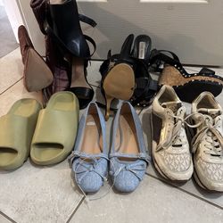 Size 6 shoes all 6 for only  $20.00  boots and open boots are new never used