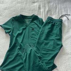 Hunter Green Scrubs set