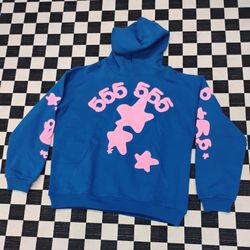 Sp5der Hoodie Blue