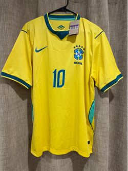 Nike Brazil Brasil Home Jersey Size Large Neymar #10