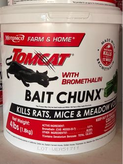 Tomcat Bait chunx with Bromethalin 4lbs