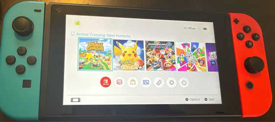 Switch 1 with docking station and two games.