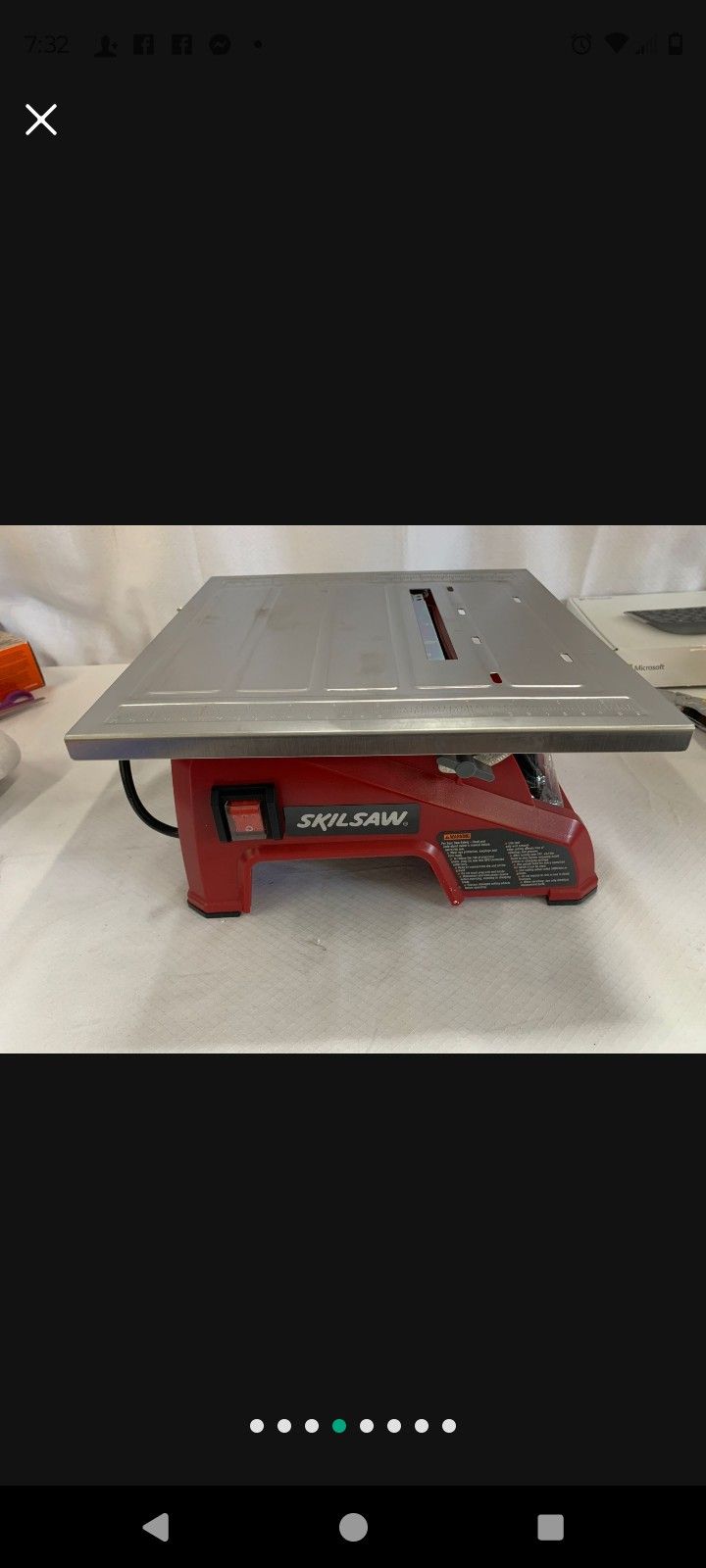 Tile Saw 7'in. Blade $30