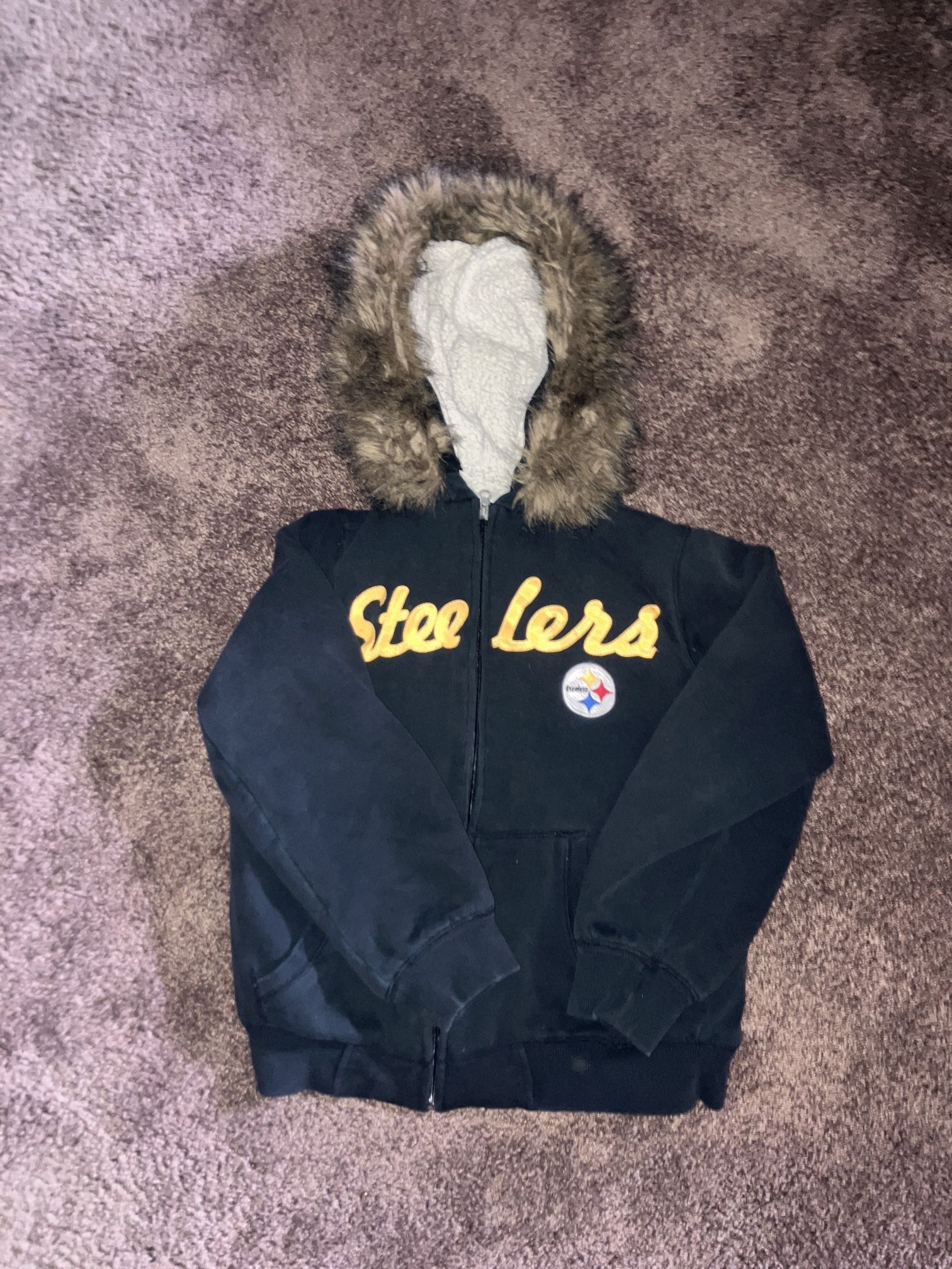 Pittsburgh Steelers Fur Zip Up