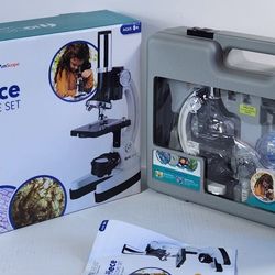 AmScope IQCREW Kid's Premium 52+ Piece Microscope, Color Camera and Interactive Kid's #431
