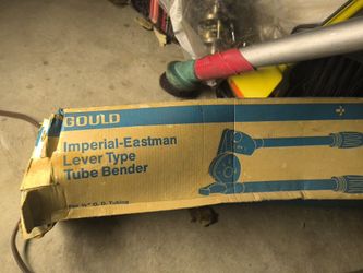 Gould Imperial-Eastman Lever Type Tube Bender