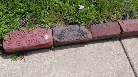 Old Chicago street  brick pavers