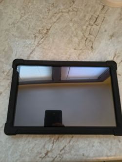 Tablet with Black Silicone Protective Case and flashes led