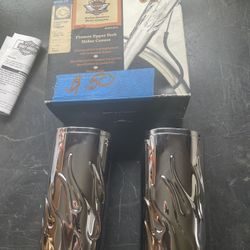 Harley Flame Upper Fork Slider Covers