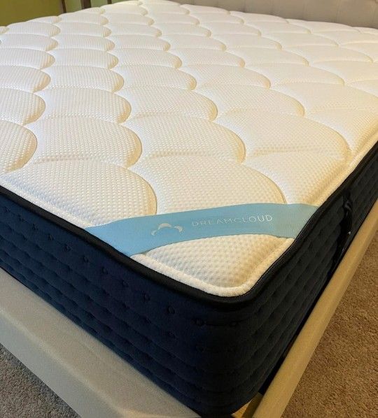 King Size Dreamcloud Mattress Split Box Springs & Bed Frame Optional
