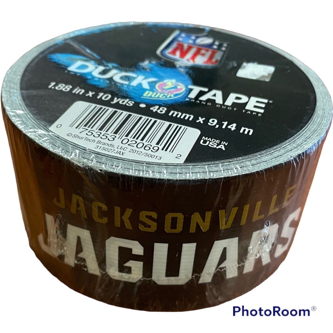 NFL Jaguars DuckBrand Duct Tape 10yd Roll New Sealed