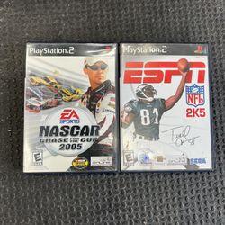 PS2 NASCAR 2005 & ESPN 2K5 Football