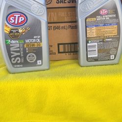 Motor Oil Full Synthetic Case Of  6 Quarter's 530 