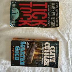 Thriller Paperback Book Bundle | James Patterson & Clive Cussler | 2 Books