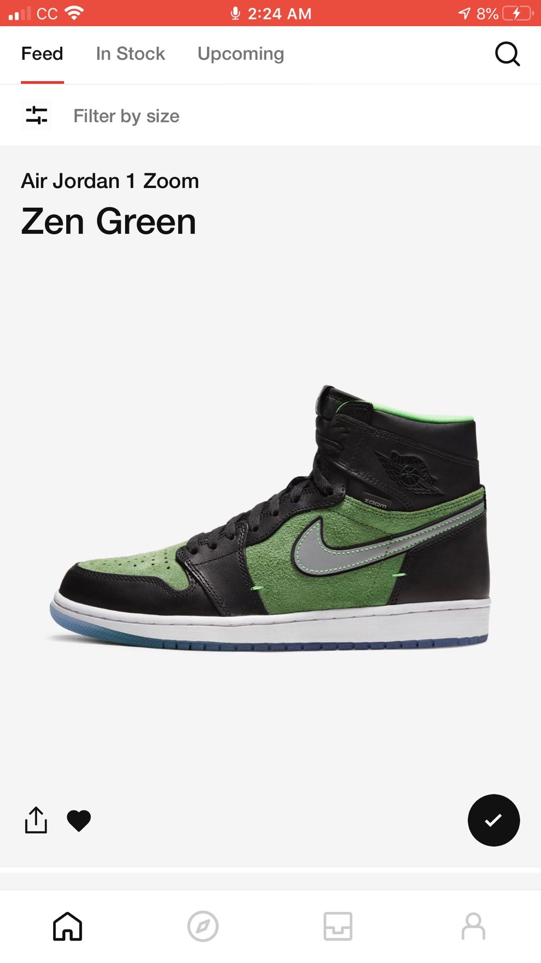 Jordan 1 Zoom Zen Green