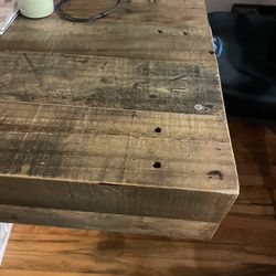 Rustic Wood Dining Table 