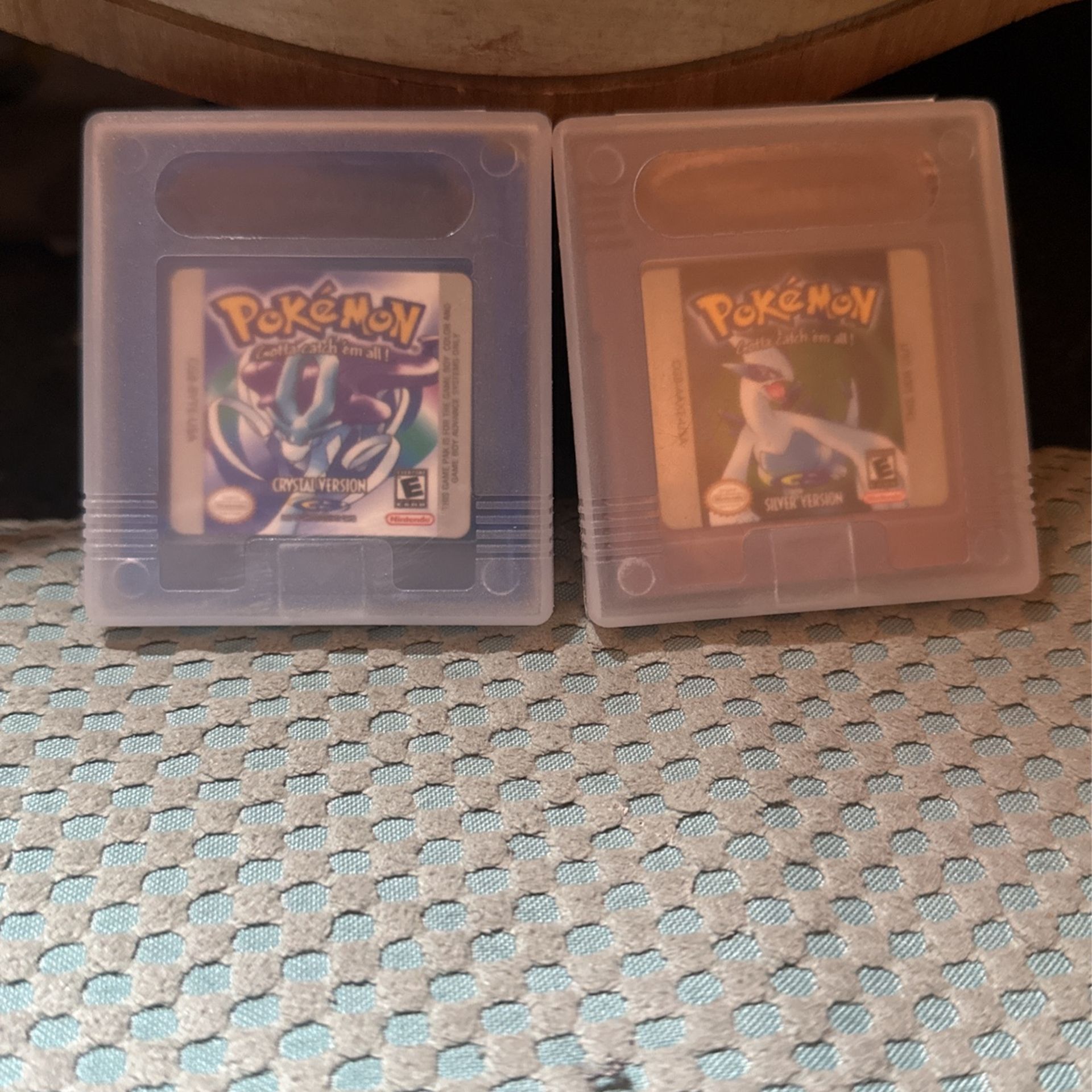 Pokémon Crystal Verison and Silver Verison Empty Cartridge 