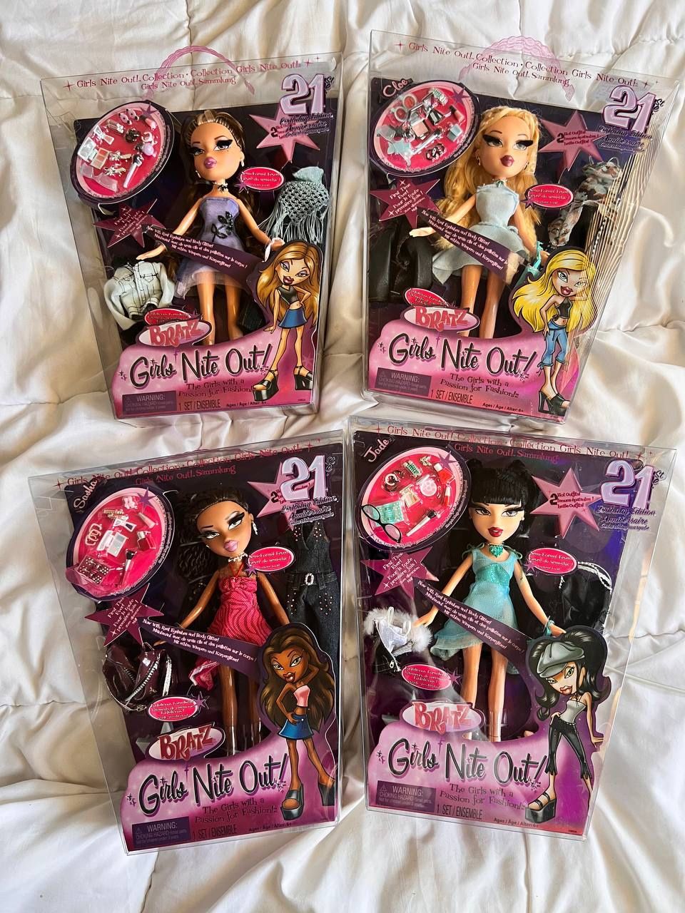 Bratz Lot Of 4 NRFB Dolls