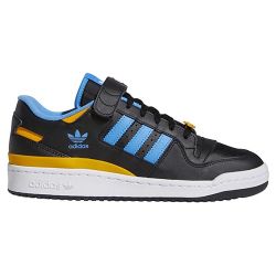 Men’s 10 1/2 - Adidas Forum Low CBLACK/PULBLU/COGOLD NOIESS/BLEIMP/ORCOLL 