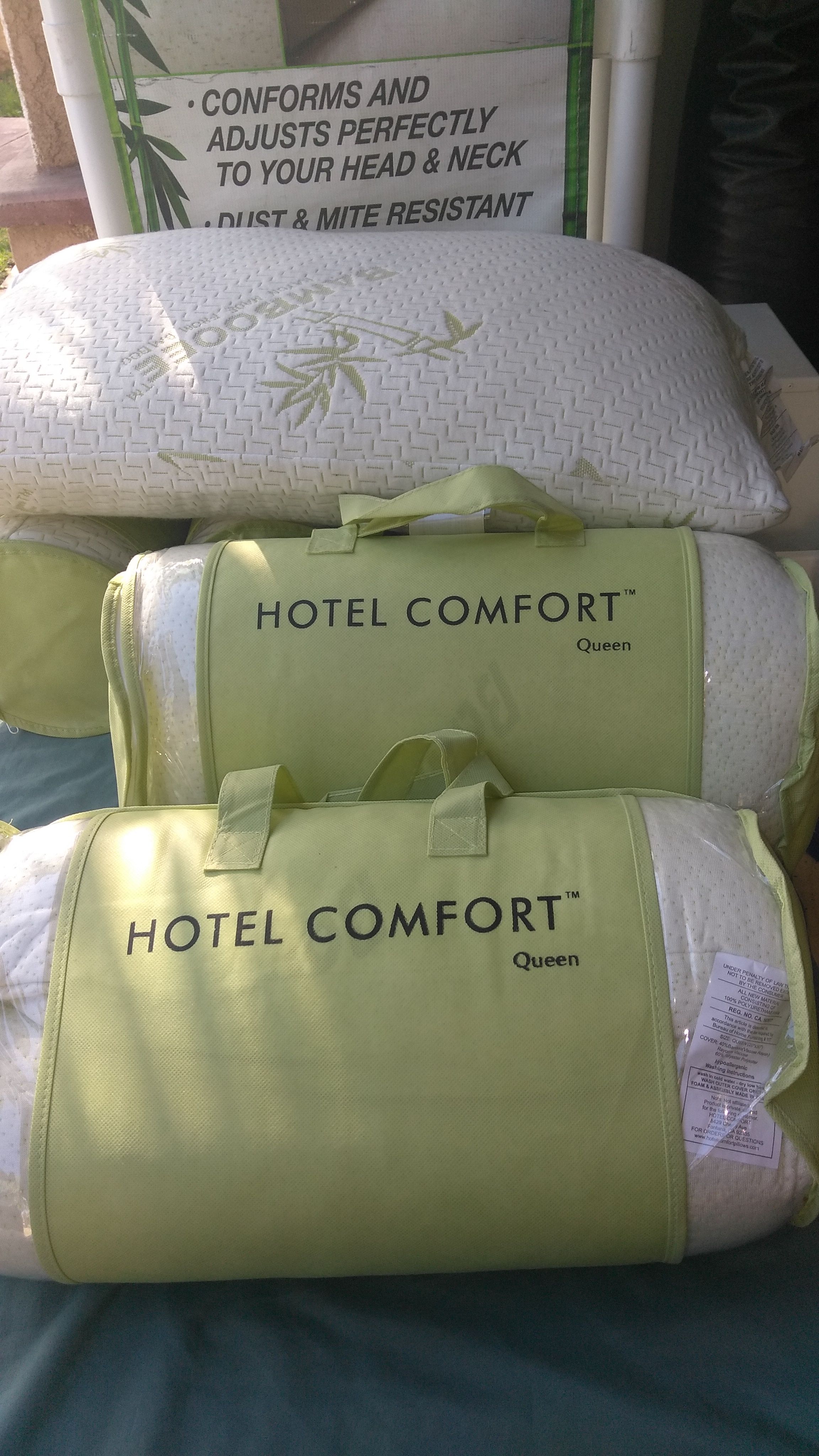 Bamboo pillow queen