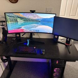 Gaming PC Setup – i7-12700K / RTX 4060 Ti 16GB / 32GB RAM + 1440p Curved Monitor