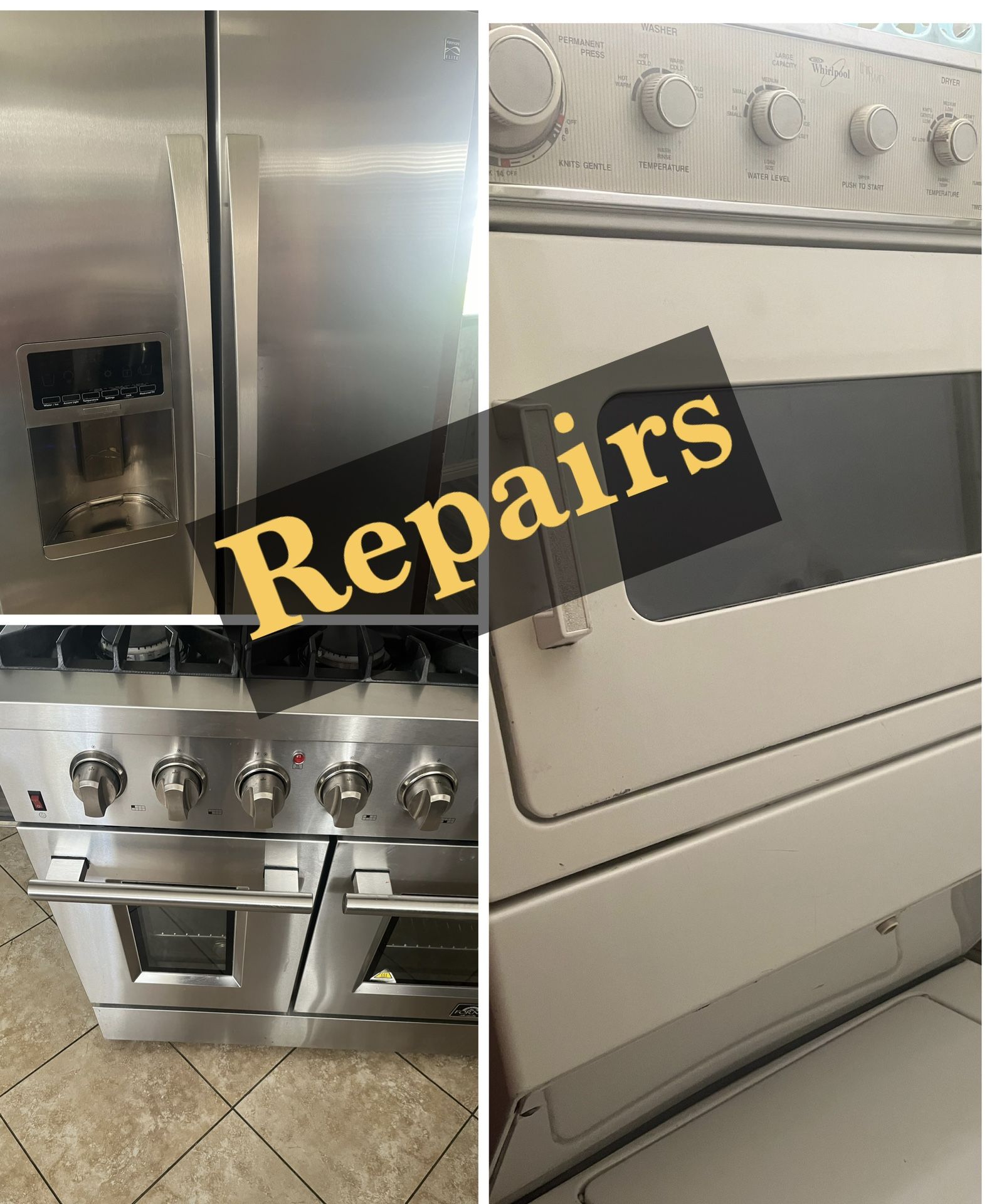 appliance fix-refrigerator -washer dryer stove