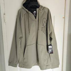 Men's Xl New Balance Hoodie Sweater Green Army Sueter Jacket 
