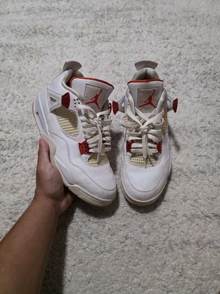 Air jordan 4 metallic orange