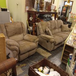  Nice Double Recliner Couch And Recliner 