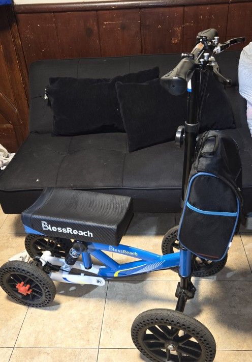  Knee Scooter All Terrain Foldable Knee Scooter Walker,