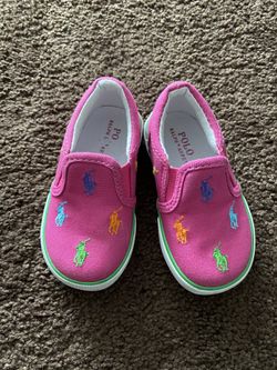 Polo Ralph Lauren girls slip on sneakers