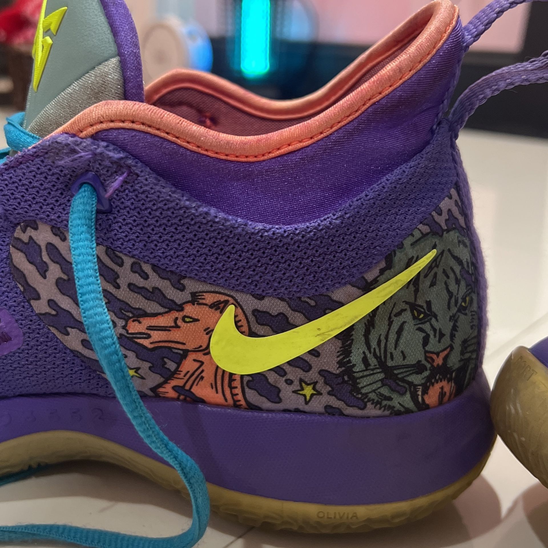 Size 6.5Y/8W - Nike Little Posite One “Halloween” Nike Foamposite Athletic Shoes for Women for sale | eBay main image 2