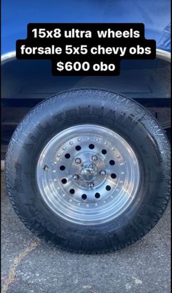 5x5 Chevy Jeep C10 Wheels “ultra” Old School Wheels 