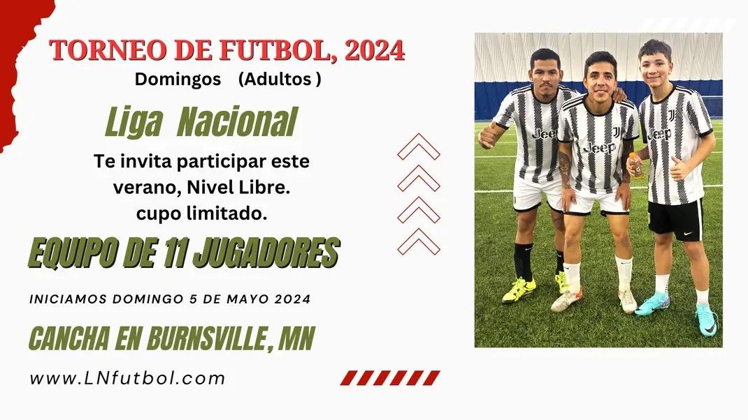 Liga Nacional, Minnesota. Futból Soccer