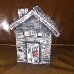 Beautiful design, handcrafted, ceramic house by artist piazza