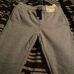 Gray Unisex Joggers Kids Size 8 Slim