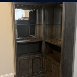 Corner Bar With Cabinets 