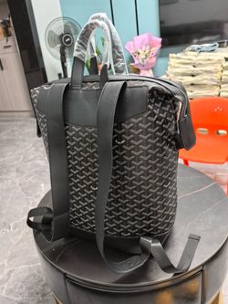 Goyard Black Coated Canvas Backpack