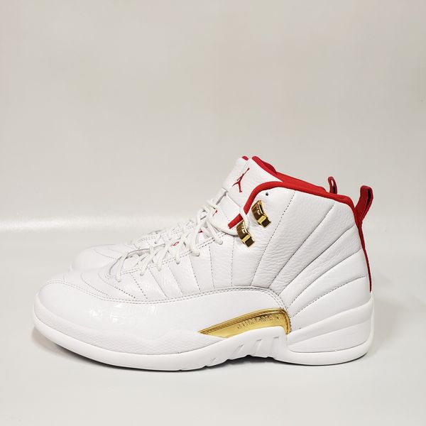 White university red metallic gold jordan 12 Clearance