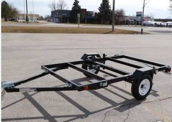 Single Axle 4x8 foldable  Utility Trailer Frame