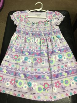 Toddler purple and flower dress 3t