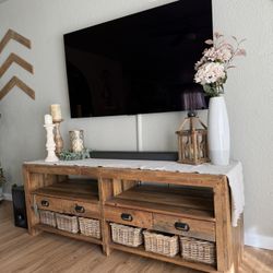Reclaimed Wood TV Media Stand